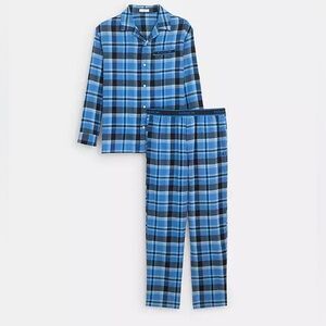 Coach Plaid Pajama Set - Navy Multi - Medium